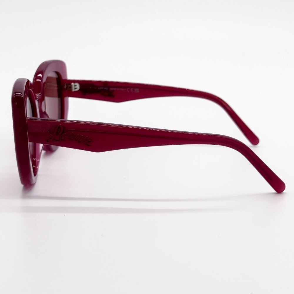 NEW LOEWE LW40100I 75Y SUNGLASSES WOMEN PINK ROUND - Picture 6 of 9